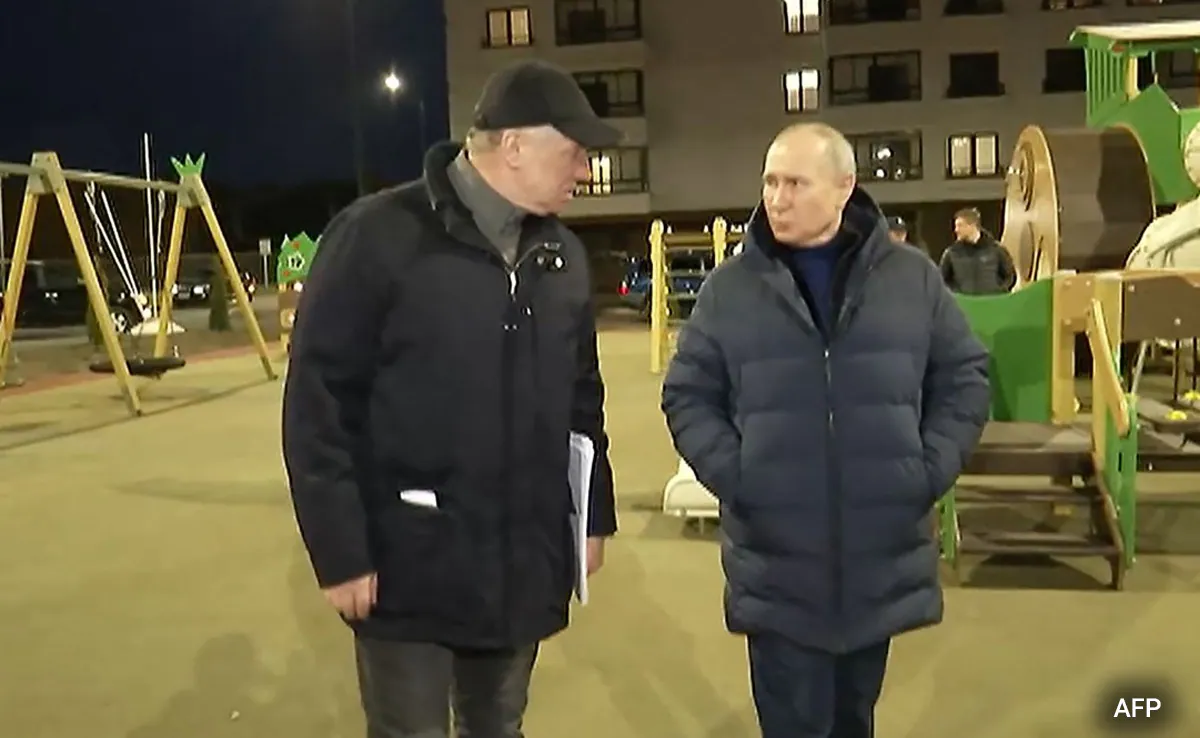 Putin Makes First Visit To Occupied Territory Mariupol In Ukraine