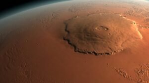 An Everest-size volcano hiding in plain sight on Mars