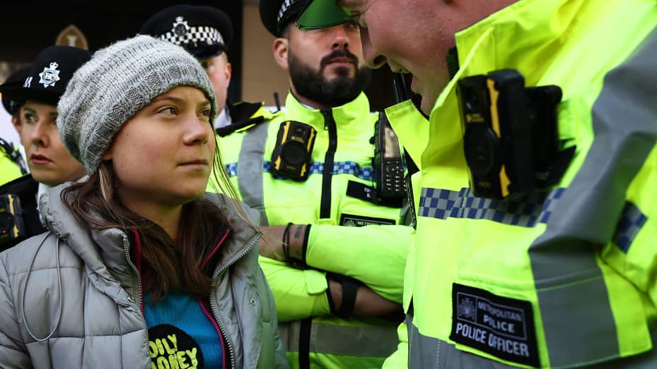 Greta Thunberg arrested at oil conference in London, eyewitnesses tell CNN