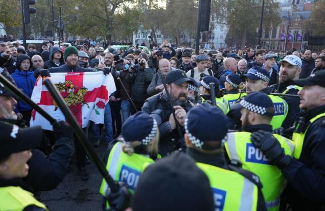 300,000 join pro-Palestinian rally in London as scores of counter-protesters arrested