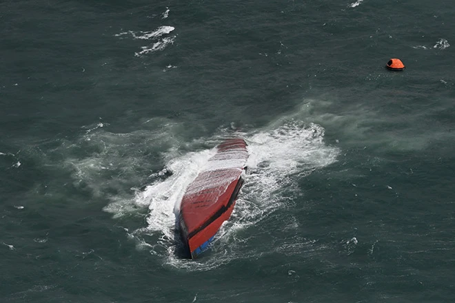 7 killed after South Korea-flagged tanker capsizes off Japan