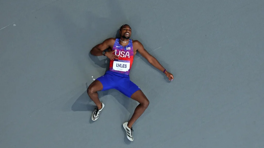 Bronze medalist Noah Lyles