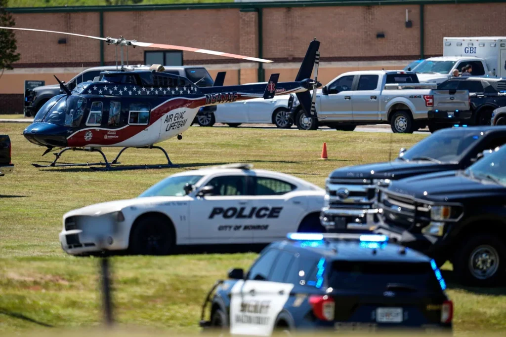 Apalachee High School after a shooting