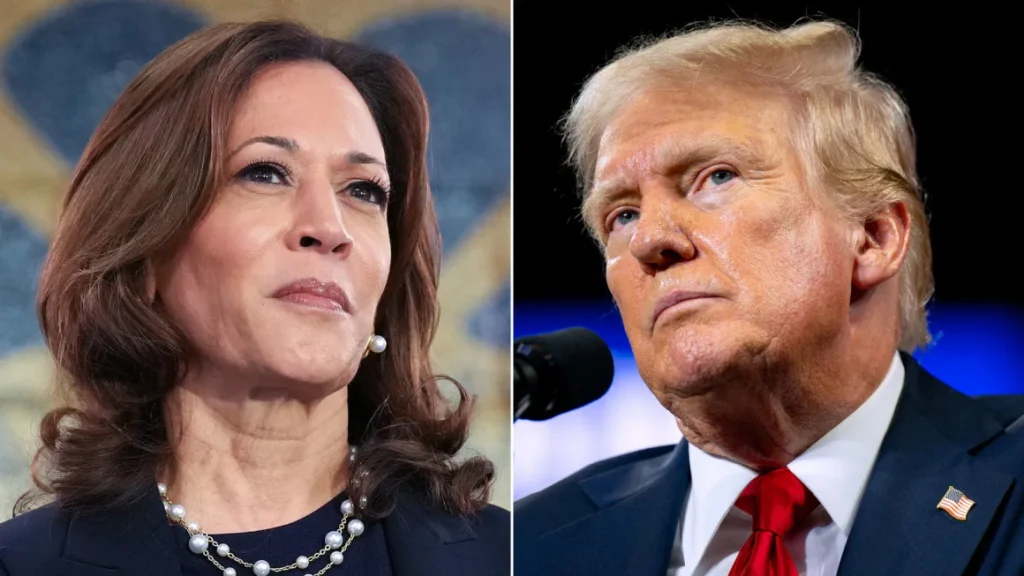 US Vice President Kamala Harris and former President Donald Trump