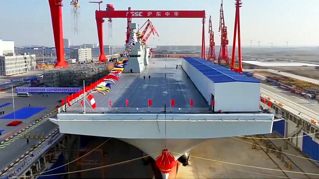 China launches new amphibious assault ship in a race to rival US military