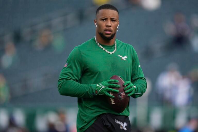 Eagles star Saquon Barkley will likely be rested in last game, Eric Dickerson’s single-season NFL rushing record safe