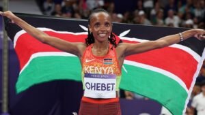 Kenya’s Beatrice Chebet smashes her own 5,000m women’s world record