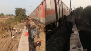 Rail accident kills 12 in western India after passengers jump onto tracks over fire alert