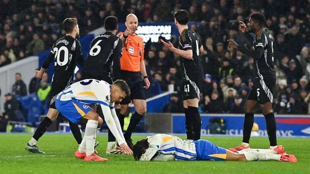 ‘Nobody has seen it before’ Arsenal held to 1-1 draw at Brighton after conceding controversial penalty