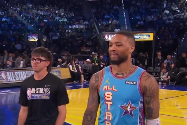 College student wins $100,000 after beating Bucks star Damian Lillard in three-point contest at NBA All-Star Weekend