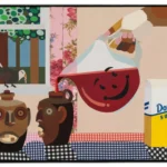 In a Derrick Adams’ painting, Black history collides joyfully with the present