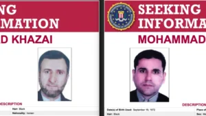 FBI releases ‘seeking information posters’ for two Iranian intelligence officers in case of abducted American