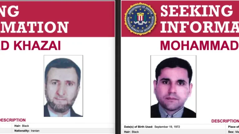 FBI releases ‘seeking information posters’ for two Iranian intelligence officers in case of abducted American