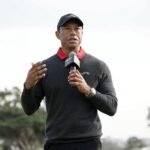 ‘Emotional’ Tiger Woods returns to golf following the death of his mother as Jupiter Links suffer TGL loss