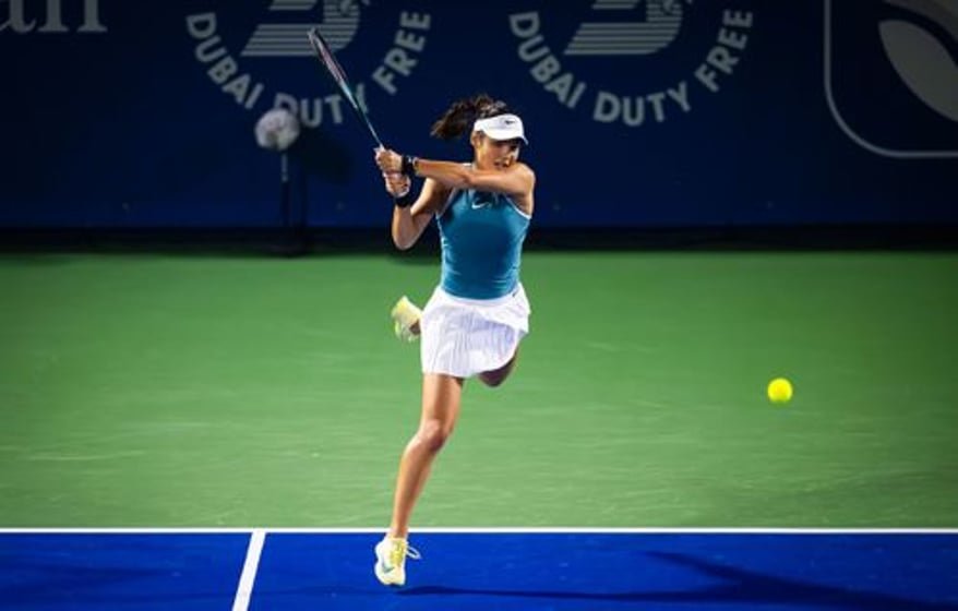 ‘Fixated’ spectator ejected from Emma Raducanu’s Dubai Tennis Championships match