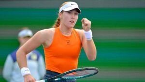 17-year-old Mirra Andreeva continues to make history after reaching final of Indian Wells with victory over Iga Świątek